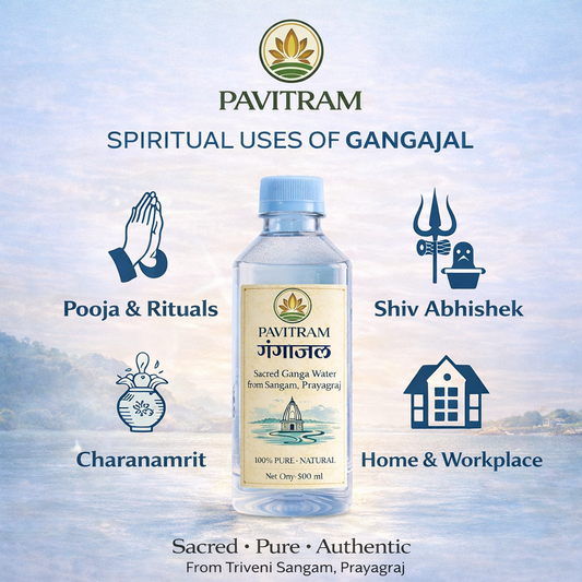 Pack of 4 Bottles containing 500 ML Gangajal in one bottle ( 500 ML * 4 Bottles = 1 Box)
