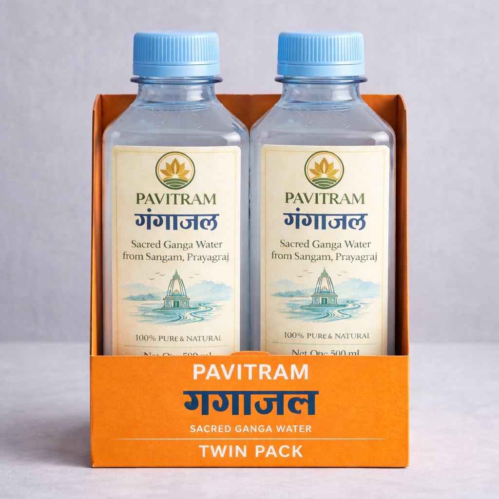 Pavitram Gangajal – 1 Liter | Pure & Authentic Holy Ganga Water